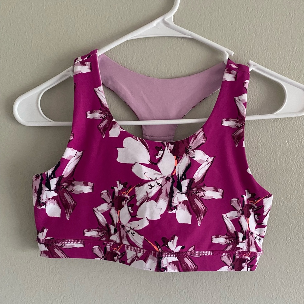 Vibrant Floral Sports Bra
